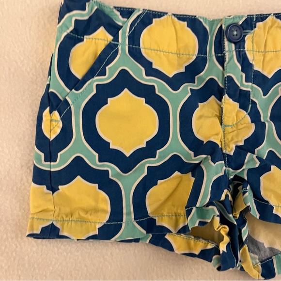 Crazy 8 Blue and Yellow Patterned Shorts - Picture 2 of 3